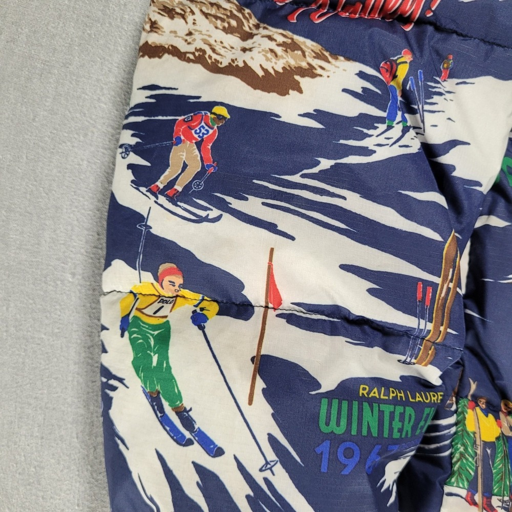 Polo Ralph Lauren Puffer Jacket Coat Boys XL 18/20 Ski Print Water Repellent - Picture 2 of 16